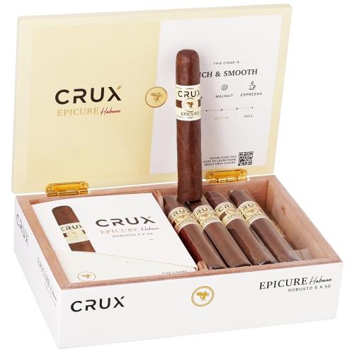 Crux Epicure Habano Robusto 5  * 50, Box of 20