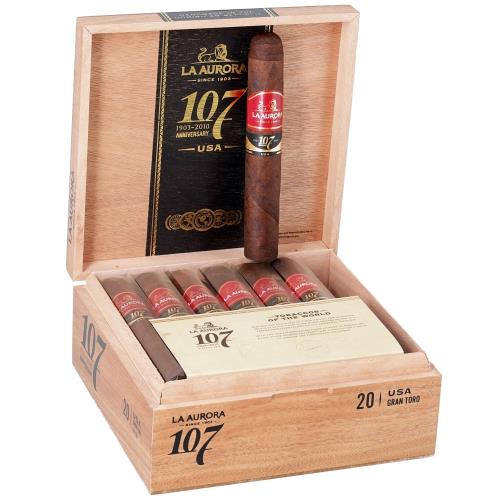 La Aurora 107 Maduro Gran Toro 6  * 58, Box of 20
