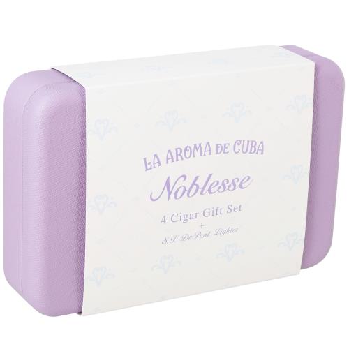 La Aroma de Cuba Noblesse 4-Cigar Sampler and S.T. Dupont Maxijet Lighter