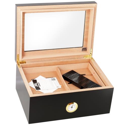 100-Cigar Black Bally Humidor BALLY BLACK