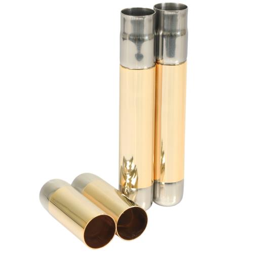 2-Finger Silver Cigar Tube