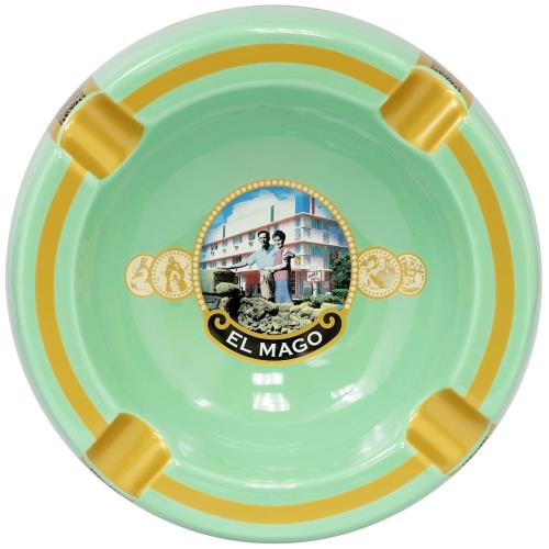 El Mago Limited Edition 4-Cigar Ashtray, Teal