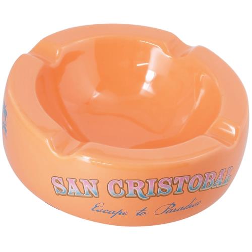 San Cristobal Orange Ceramic Ashtray