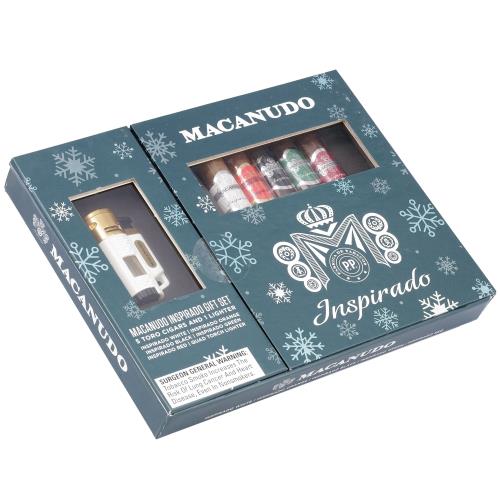 Macanudo Holiday Window Box 5-Cigar Sampler with Lighter