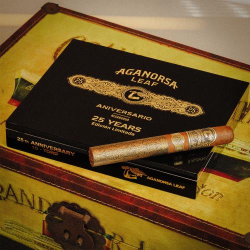 Aganorsa Leaf Aniversario 25 Edicion Limitada 6 1/4 * 52, Box of 10