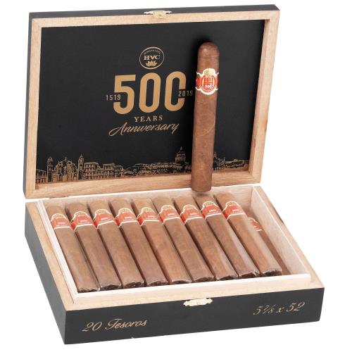HVC 500 Years Anniversary Tesoros 5 7/8 * 52, Box of 20