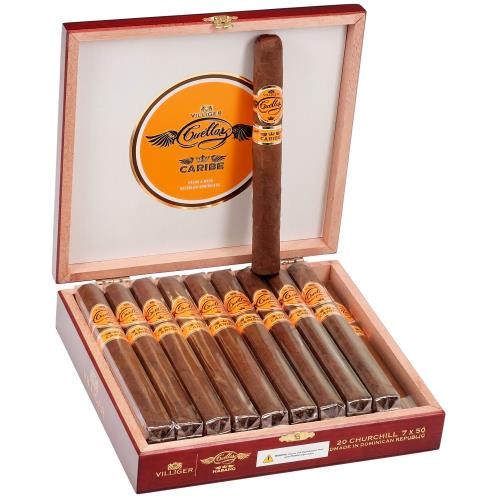 Villiger Cuellar Caribe Churchill 7  * 50, Box of 20