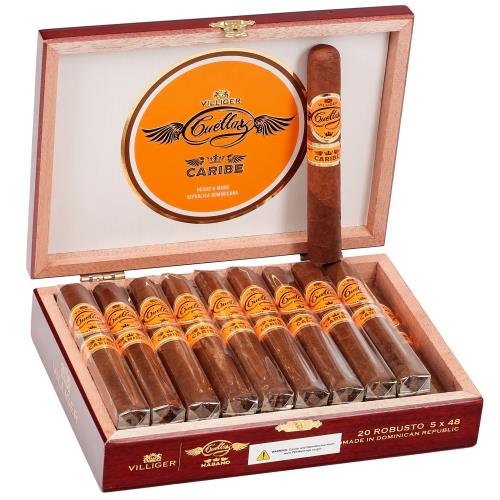 Villiger Cuellar Caribe Robusto 5  * 48, Box of 20