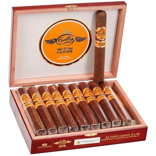 Villiger Cuellar Caribe Toro Gordo 6  * 54, Box of 20