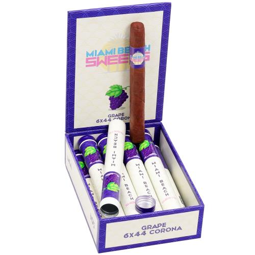 Miami Beach Sweets Grape Corona 6  * 44, Box of 10