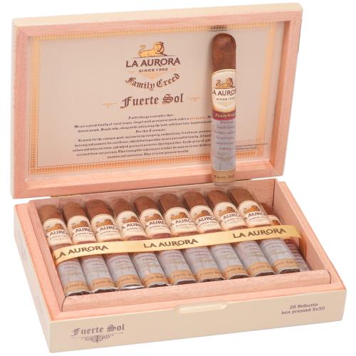 La Aurora Family Creed Fuerte Sol Robusto 5  * 50, Box of 20