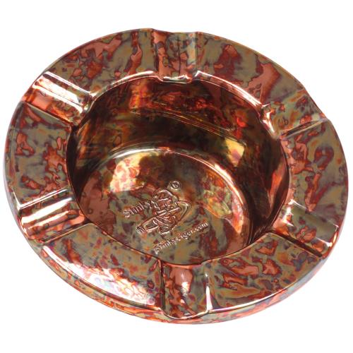 Stinky Cigar One Piece Ashtray Distressed Copper Plated