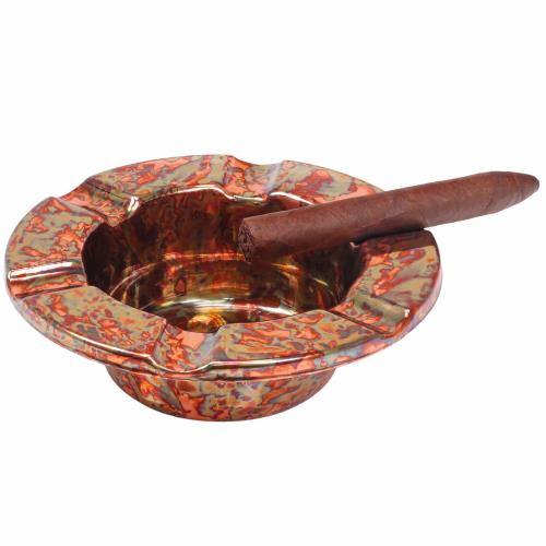 Stinky Cigar One Piece Ashtray Distressed Copper Plated