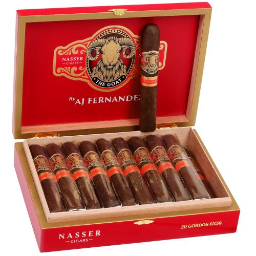 Nasser The Goat by AJ Fernandez Gordo 6  * 58, Box of 20