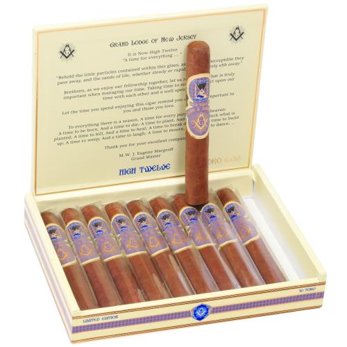 Hiram & Solomon High Twelve Toro 6  * 52, Box of 10
