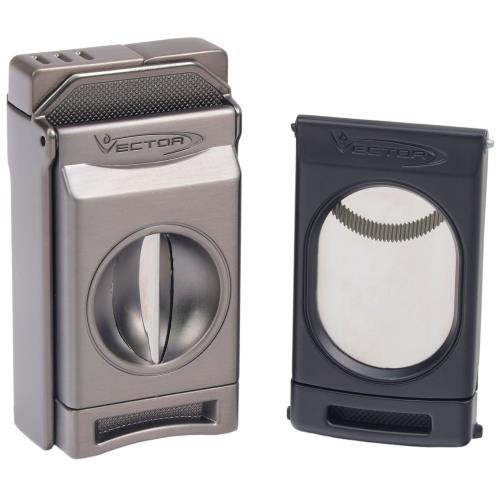 Vector Switch Double Torch lighter with Cutter Combo