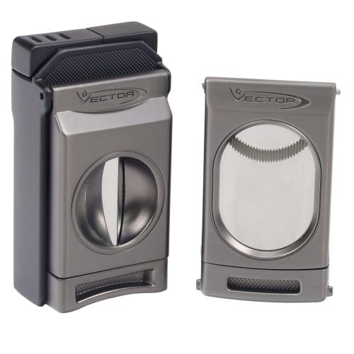 Vector Switch Double Torch lighter with Cutter Combo