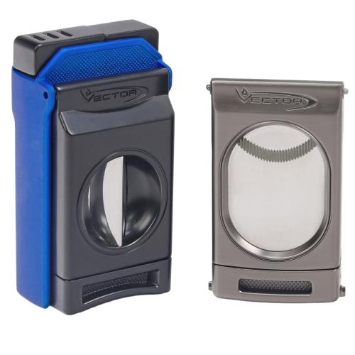Vector Switch Double Torch lighter with Cutter Combo