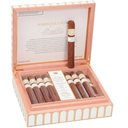 Romeo y Julieta 150th Anniversary Balconet 6  * 54, Box of 16