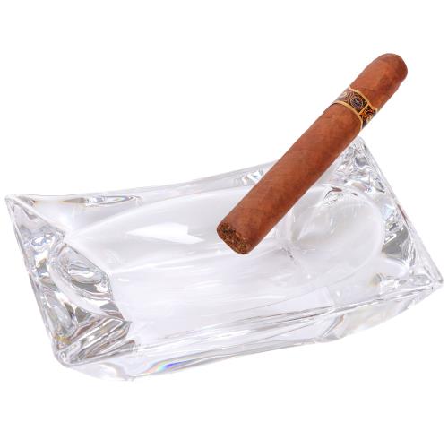 Vector Art Deco Glass 2-Cigar Ashtray ASHT/G22R
