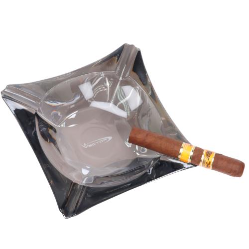 Vector Art Deco Glass 4-Cigar Ashtray ASHT/GLS