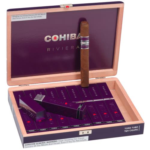 Cohiba Riviera Toro Tubo 6 1/2 * 52, Box of 10