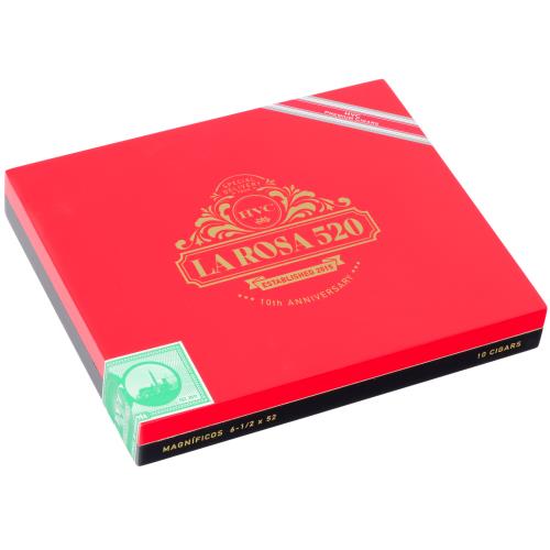 HVC La Rosa 520 10th Aniversario Magnificos 6 1/2 * 52, Box of 10