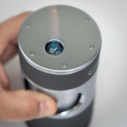 Lotus Anchor Desktop Lighter, Chrome & Grey