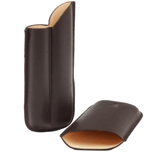 Lotus 62 Ring Gauge Brown Leather Cigar Case LCC62-BRL