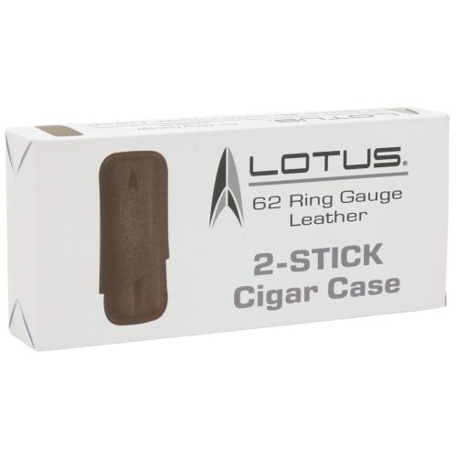 Lotus 62 Ring Gauge Brown Leather Cigar Case LCC62-BRL