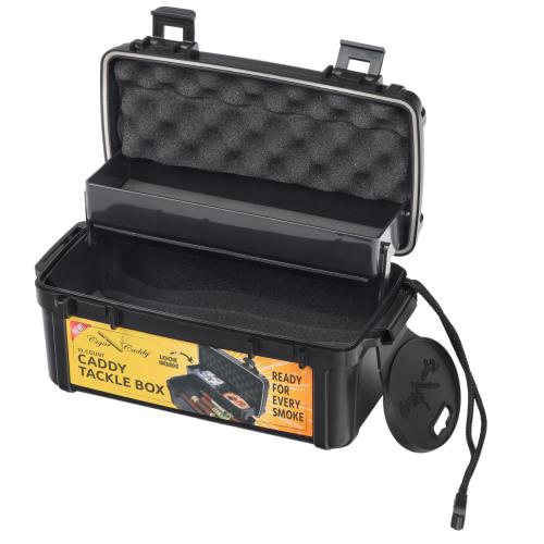 10-Cigar Caddy Tackle Box Travel Humidor