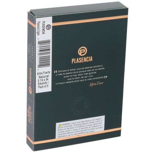 Plasencia Alma Fuerte Colorado Claro Eduardo I 6 1/4 * 54