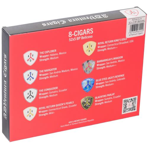 ADVentura Captain’s Collection 8-Cigar Belicoso Sampler Pack