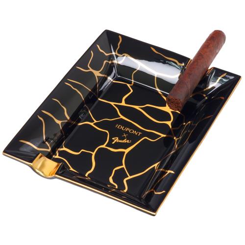 S.T. Dupont 2-Cigar Porcelain Ashtray Fender Collection