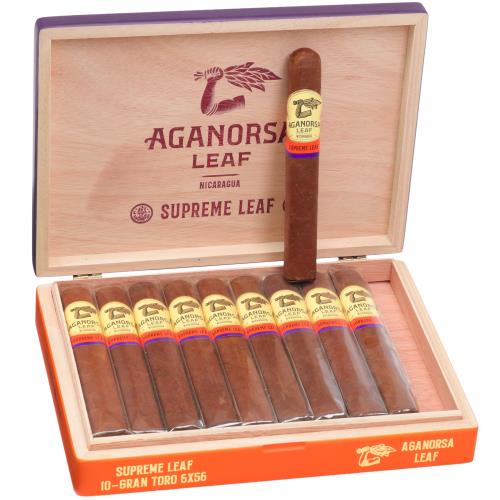Aganorsa Leaf Supreme Leaf Gran Toro 6  * 56, Box of 10