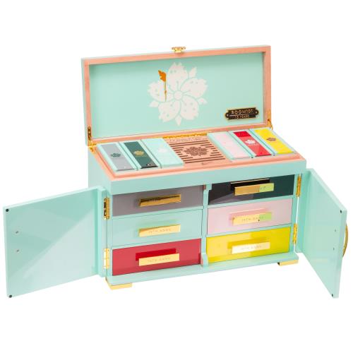 Room 101 Anniversary 138-Cigars Humidor, Teal