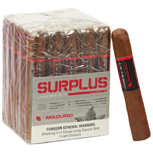 CAO Surplus Maduro Robusto 5  * 50, Bundle of 25