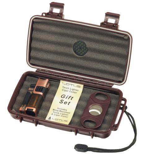 Vertigo Regal Copper Lighter and Big Boy Cutter Gift Set