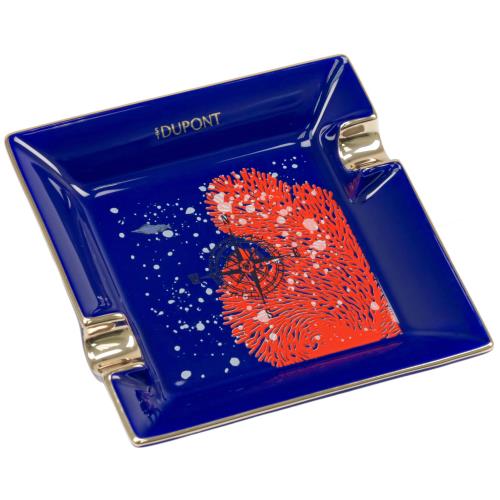 S.T. Dupont 2-Cigar Small Porcelain Ashtray 20,000 Leagues Under the Sea