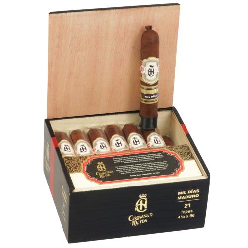 Crowned Heads Mil Dias Maduro Topes 4 7/8 * 56, Box of 21