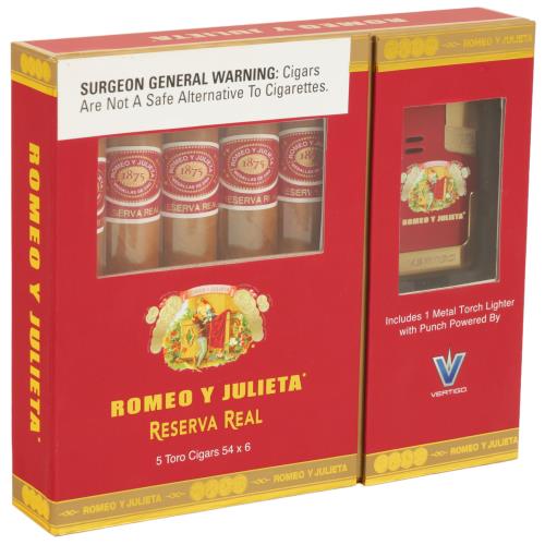 Romeo y Julieta Reserva Real Toro Vertigo Lighter 5-Cigar Sampler