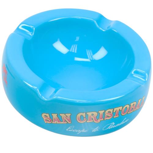 San Cristobal Blue Ceramic Ashtray