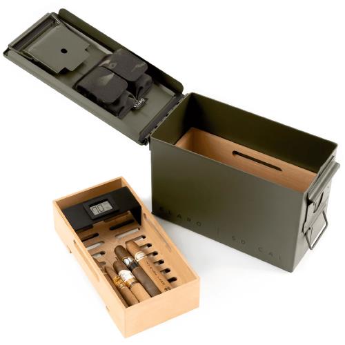 Klaro Smoke Can - 50 Cal Humidor Green