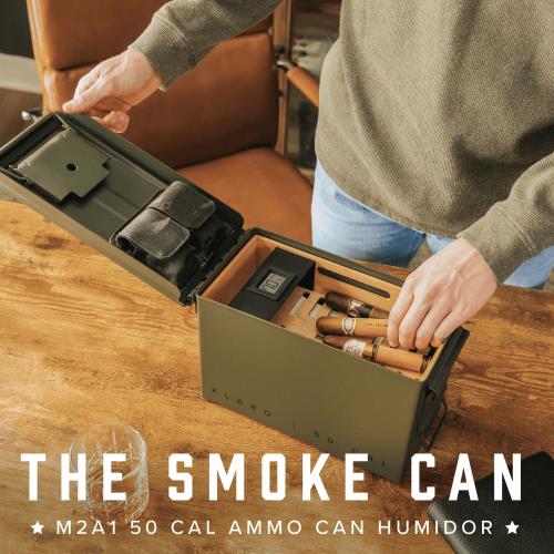 Klaro Smoke Can - 50 Cal Humidor Green