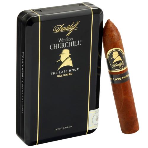 Davidoff Winston Churchill Late Hour Belicoso 41/2 * 46, Pack of 4