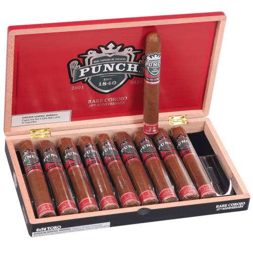 Punch Rare Corojo 25th Anniversary Toro 6  * 54, Box of 10