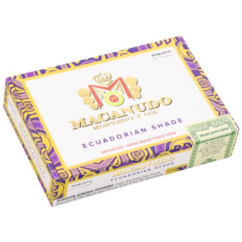 Macanudo Ecuadorian Shade Robusto 5  * 50, Box of 20
