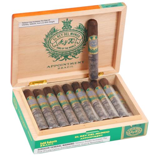 El Rey Del Mundo Appointment Brazil Robusto 5  * 50, Box of 20
