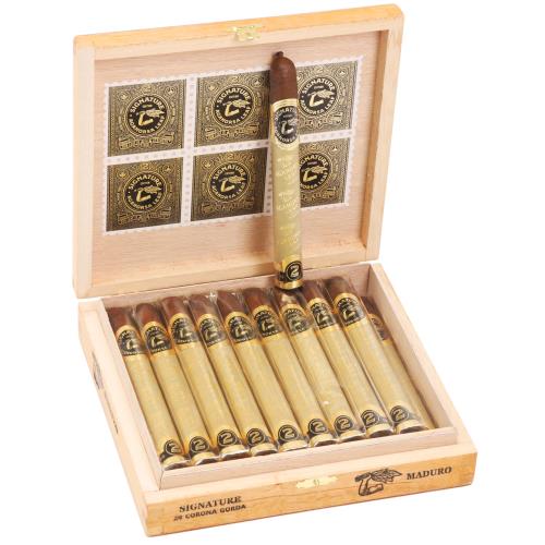 Aganorsa Leaf Signature Selection Maduro Corona Gorda 6  * 44, Box of 20