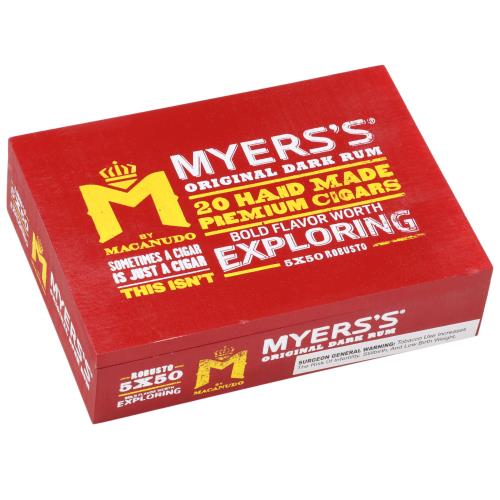 M by Macanudo Myer s Rum Robusto 5  * 50, Box of 20